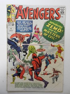 The Avengers #6 (1964) VG Condition ink and stamp on 1st page