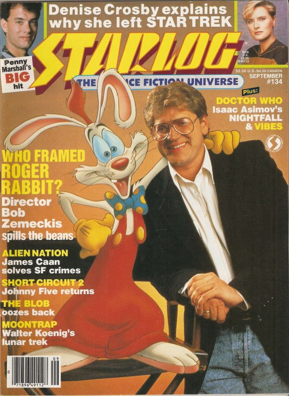 Starlog #134 (Newsstand) FN ; Starlog | Magazine Roger Rabbit