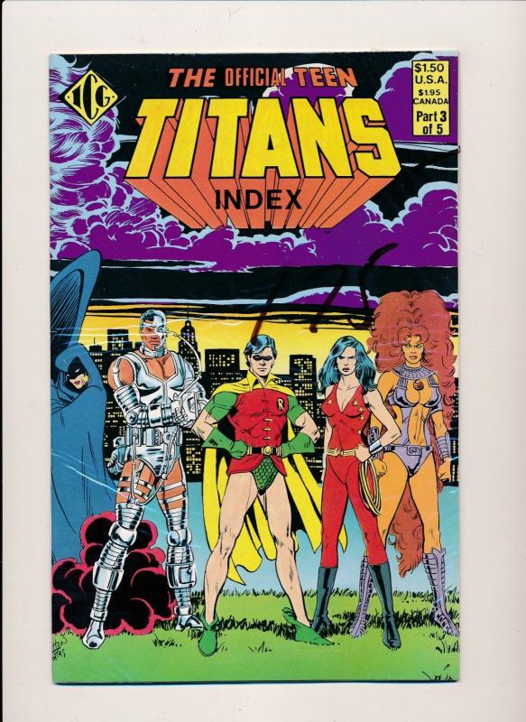 Eclipse Comics TEEN TITANS INDEX #1-#4  VERY FINE/NEAR MINT (HX678) 