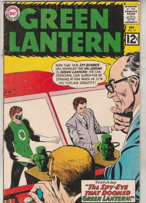 Green Lantern #17 1962 FN Mid-Grade Green Lantern, Pie Face, Utah CERTIFICATION!