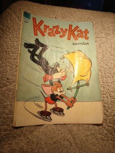 Krazy Kat Comics #454 Dell Comics 1953 Ignatz Mouse Koon Skin Kapers Offissa Pup