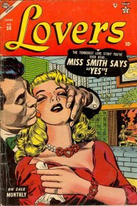 Lovers #50 POOR ; Atlas | low grade comic October 1953 Romance Miss Smith