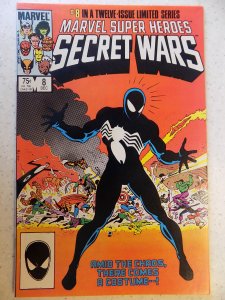 MARVEL SECRET WARS # 8 ORIGIN BLACK COSTUME HI GRADE SUPER NICE