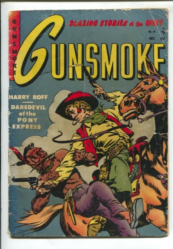 Gunsmoke #15 1951-Gunsmoke by Doug Wildey-Masked Marvel pre-code horror-Col...