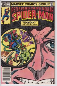 SPECTACULAR SPIDER-MAN #68 NEWSSTAND (Jul 1982) NM 9.4 white!