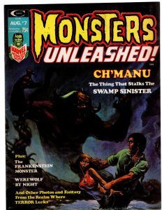 Monsters Unleashed! #7 (1974) FRANKENSTEIN! WEREWOLF BY NIGHT! WOW !!!!