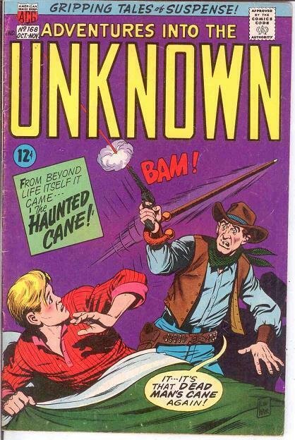 ADVENTURES INTO THE UNKNOWN 168 VG DITKO COMICS BOOK