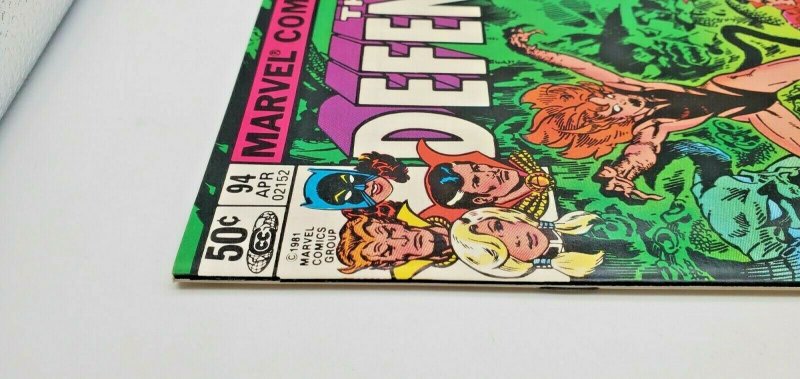 DEFENDERS #94 Newsstand Edition 1981, Marvel VF/NM, First Six Fingered Hand