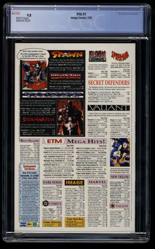 Pitt #1 CGC NM/M 9.8 White Pages