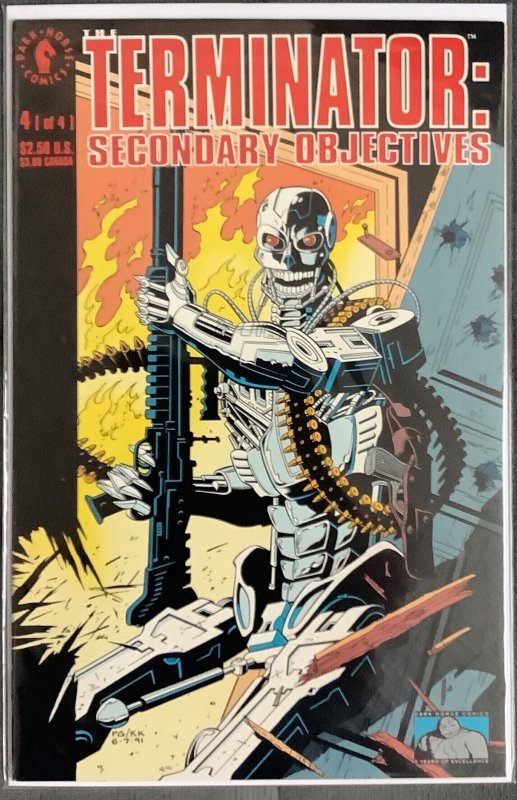 The Terminator: Secondary Objectives #4 (1992, Dark Horse) NM-