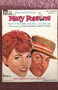 Mary Poppins souvenir song album ,all Organ edition 1964