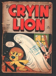 The Cryin' Lion #3 1945-Ghost cover-Rare final issue of a totally inappropria...