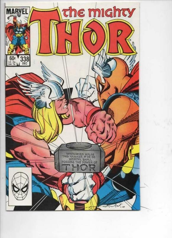 THOR #338 NM- God of Thunder Beta Ray Bill 1966 1983, more Thor in store, Marvel