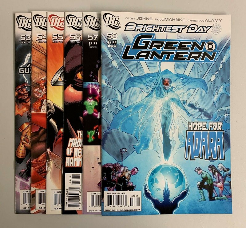 Green Lantern Brightest Day #53-58 Set (DC 2005) Geoff Johns (9.2+) 