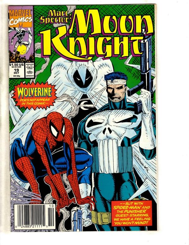 Lot Of 10 Moon Knight Marvel Comic Books # 11 12 13 14 15 16 17 18 19 20 CR41