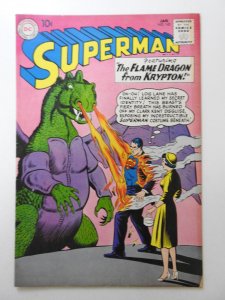 Superman #142 (1961) The Flame Dragon From Krypton! Beautiful Fine+ Condition!