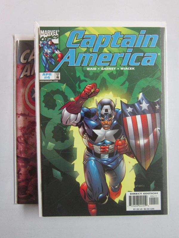 Captain America 3rd Series #4-50 Run / Missing 1,2,3,39,43,44,45 - 8.0 VF - 1998