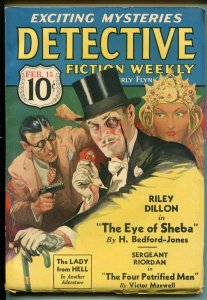 Detective Fiction Weekly 2/15/1936-pulp-H. Bedford-Jones-Lady From Hell-VF
