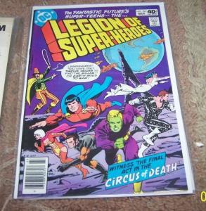  LEGION OF SUPER HEROES COMIC # 261 1980  dc  BRONZE +circus of death