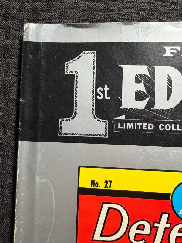 Preprint 1974 FAMOUS 1ST EDITION Detective Comics #27 HC/DJ FN/GD+ Lyle Stuart