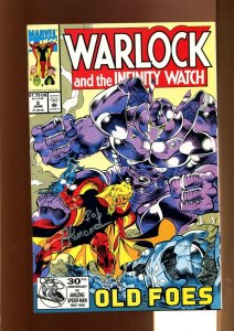 Warlock And The Infinity Watch #6 - SIGNED BY BOB ALMOND! (9.2 OB) 1992