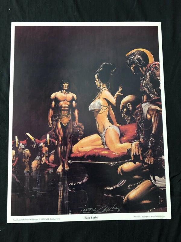 Neal Adams signed Tarzan Print Plate Eight with COA