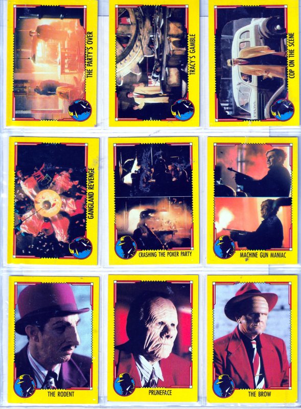 Dick Tracy Trading Cards Based on The 1990 Cult Classic !