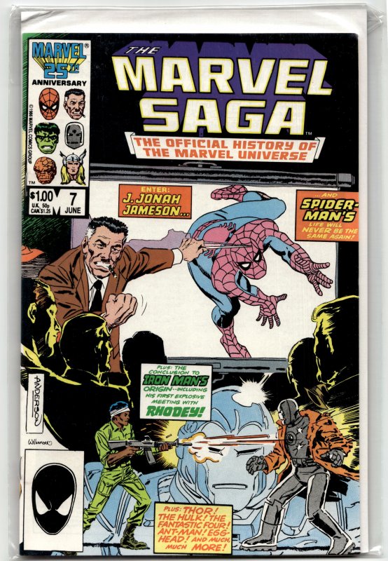 The Marvel Saga The Official History of the Marvel Universe #7 (1986) Marvel ...