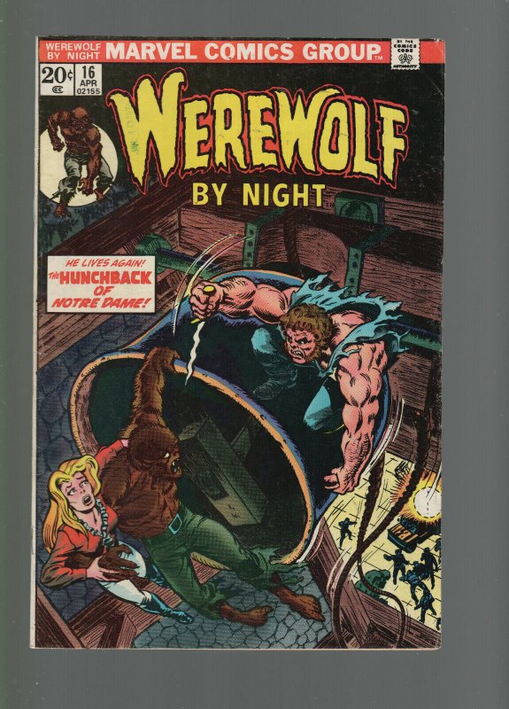  Werewolf by Night 16 vf to vf/nm