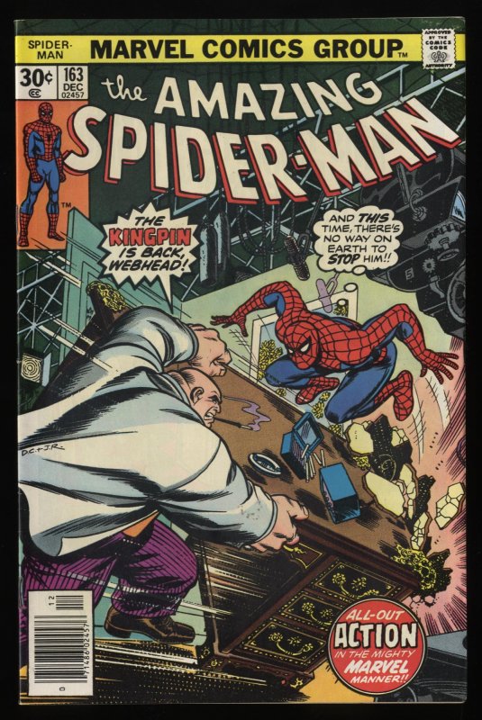 Amazing Spider-Man #163 NM- 9.2 Marvel Comics Spiderman Kingpin!