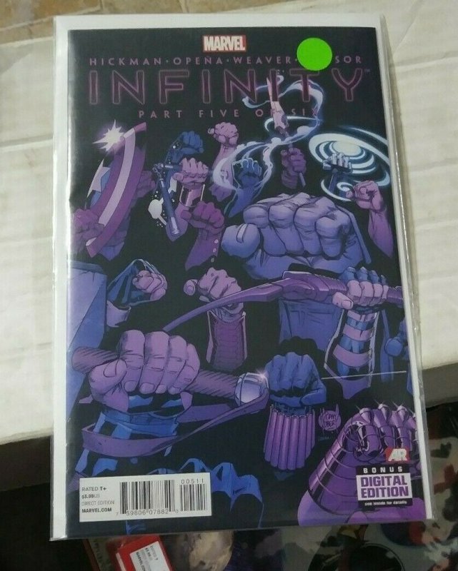 INFINITY # 5 THANOS AVENGERS THOR IRONMAN CAPTAIN AMERICA  hawkeye