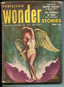 THRILLING WONDER STORIES 6/1953-SCI-FI PULP-WALTER POPP-MURRAY LEINSTER-fr