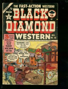 BLACK DIAMOND WESTERN #48 1953-GEORGE TUSKA ART-RARE VG 