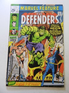 Marvel Feature #1 (1971) 1st appearance of The Defenders FN- 1/4 spine split
