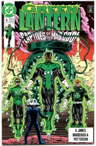 GREEN LANTERN #6,Guy Gardner,Hal Jordan,1990,Gods, NM+