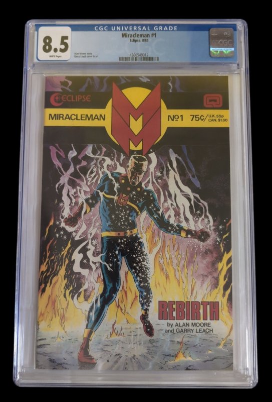 Miracleman #1 CGC 8.5 Reintroduction of Marvelman Eclipse 1985