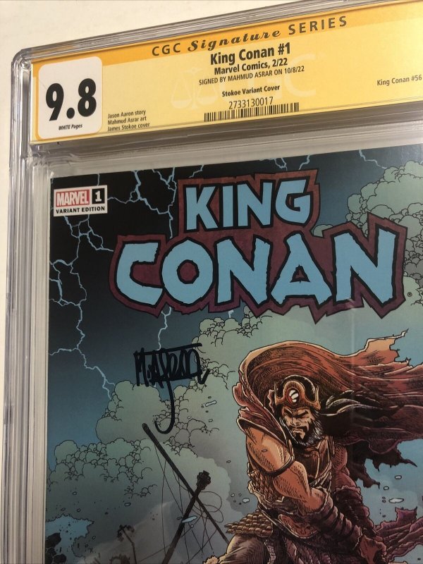 King Conan (2022) #1 (CGC 9.8 SS WP) Signed Mahmud Asrar| Stokoe Variant Cover