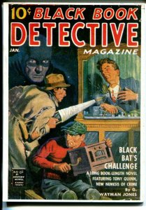 Black Book Detective 1/1940-reprint-Hanos-5 X &-Black Bat's Challenge-VF