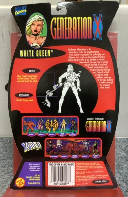 White Queen Generation X Action Figure. 1996
