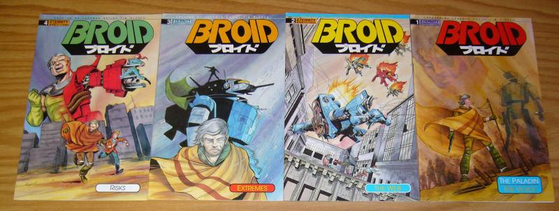 Broid #1-4 VF complete series - eternity comics manga - tim eldred set 2 3 lot