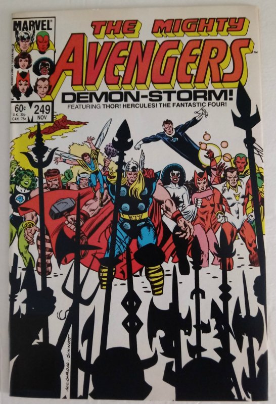 AVENGERS #249 Marvel Comics ID#MBX2