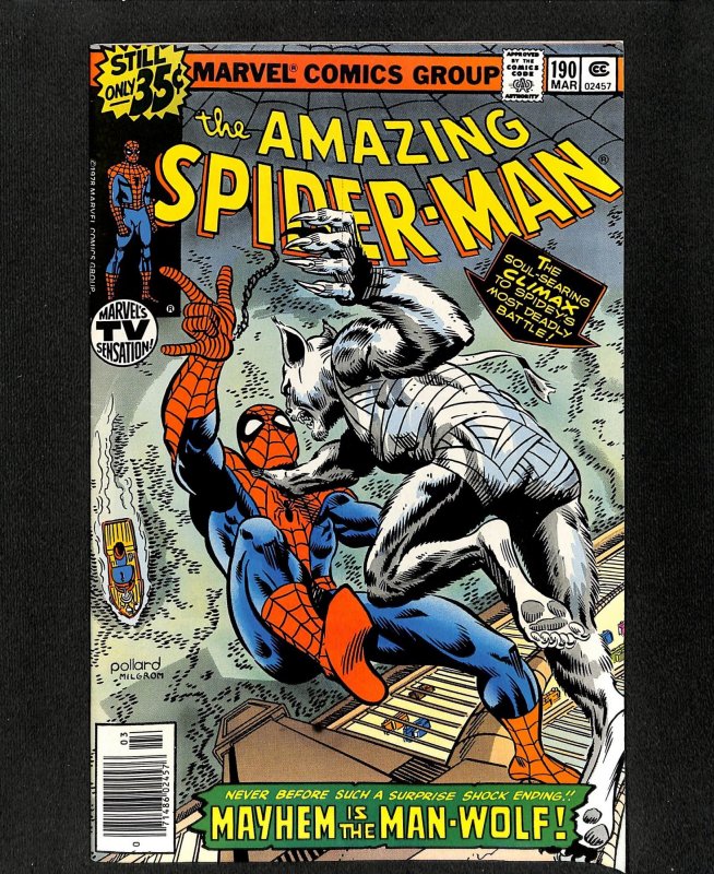 Amazing Spider-Man #190 Man-Wolf!