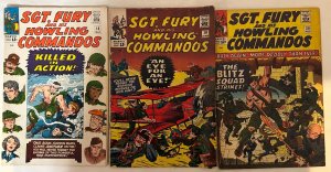 *Sgt Fury (1963 Marvel) 16vg, 17vg, 18vg, 19vg, 20fn