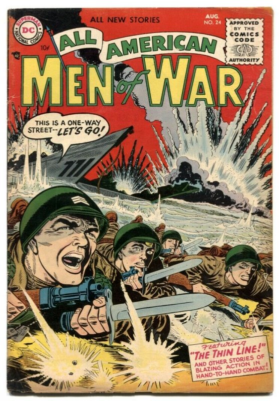 All-American Men Of War #24 1955-DC Silver Age war FN+