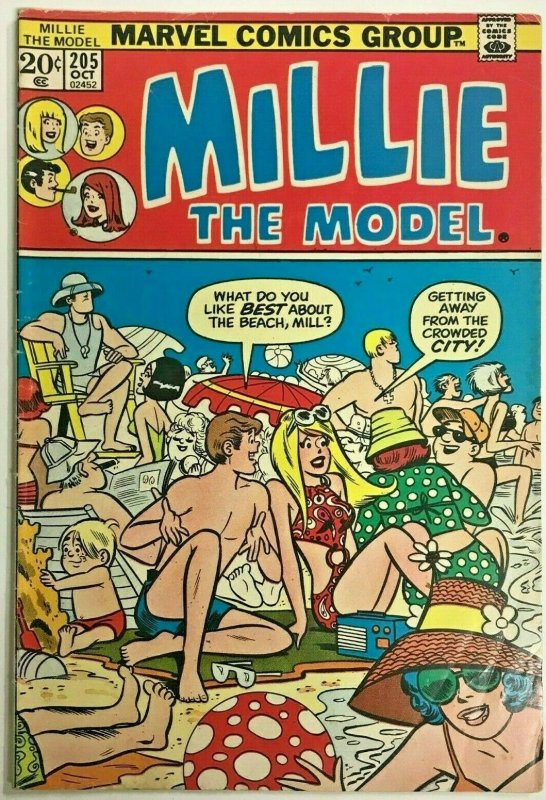 MILLIE THE MODEL#205 FN 1973 MARVEL BRONZE AGE COMICS