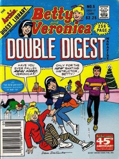 Betty and Veronica Double Digest #5 FN ; Archie | ice skating