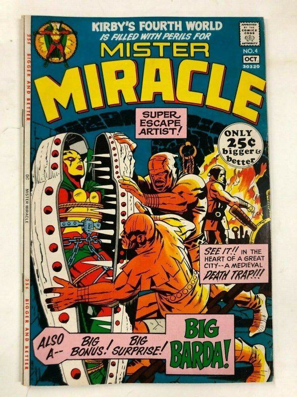 MISTER MIRACLE 4 (October 1971) VF MINUS Kirby classic 1st app BIG BARDA