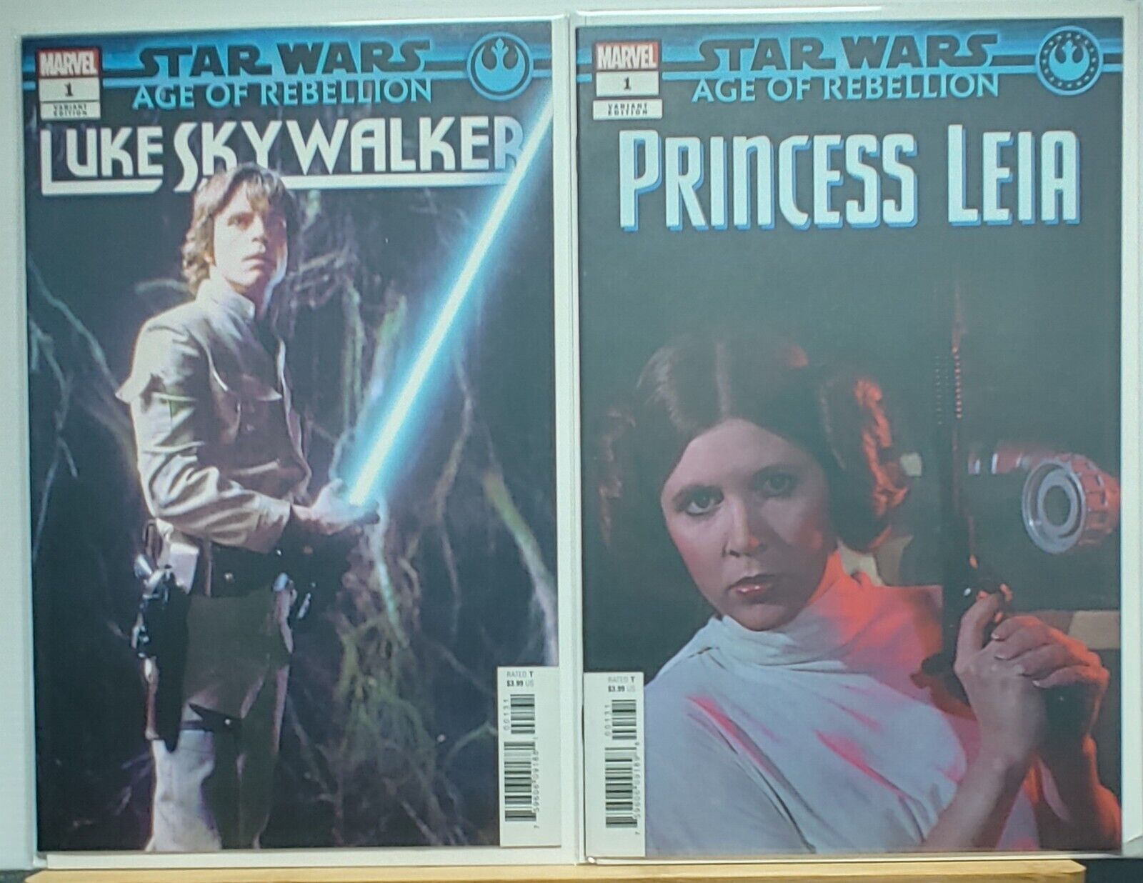 Star Wars Age Of Rebellion Luke Skywalker Princess Leia Photo Variant Set Comic Books