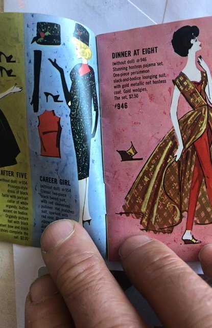 Barbie and Ken and Barbie’s best friend Midge- 1962 wardrobe booklet