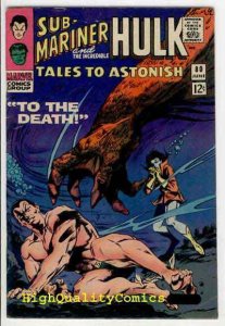 TALES To ASTONISH #80, FN, Jack Kirby, Hulk, Sub-Mariner, Sivler age